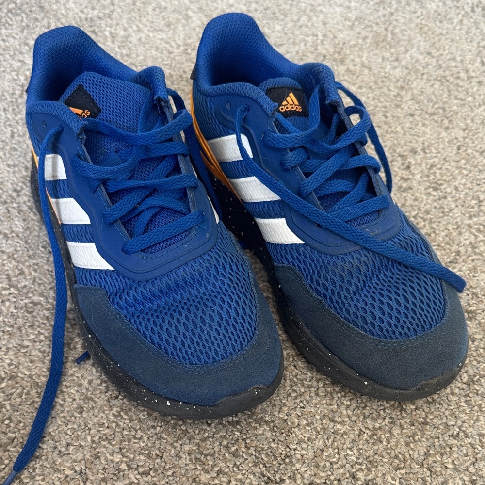 Adidas Kids Navy and White Sneakers